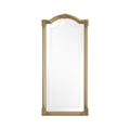 Elegant Vintage-Style Wall Mirror with Ornate Golden Frame